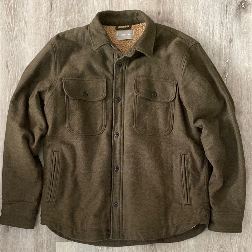 Everlane Men's Olive Green Heavyweight Jacket